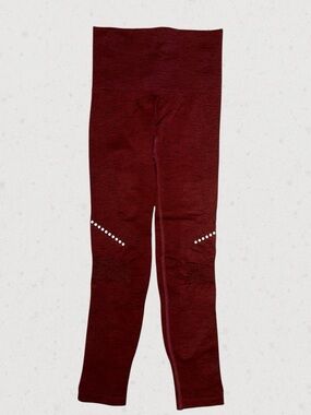 Women's Maroon High-Waist Active Leggings
